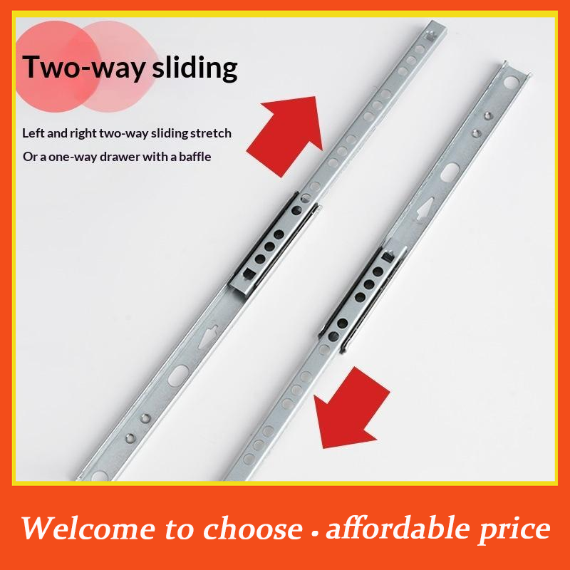 Furniture Rails Hardware - 2 Peças Corrediças para Gavetas de