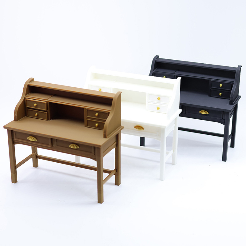 Home Furniture & Hardware Trading - 1/12 casa de bonecas simulada mesa