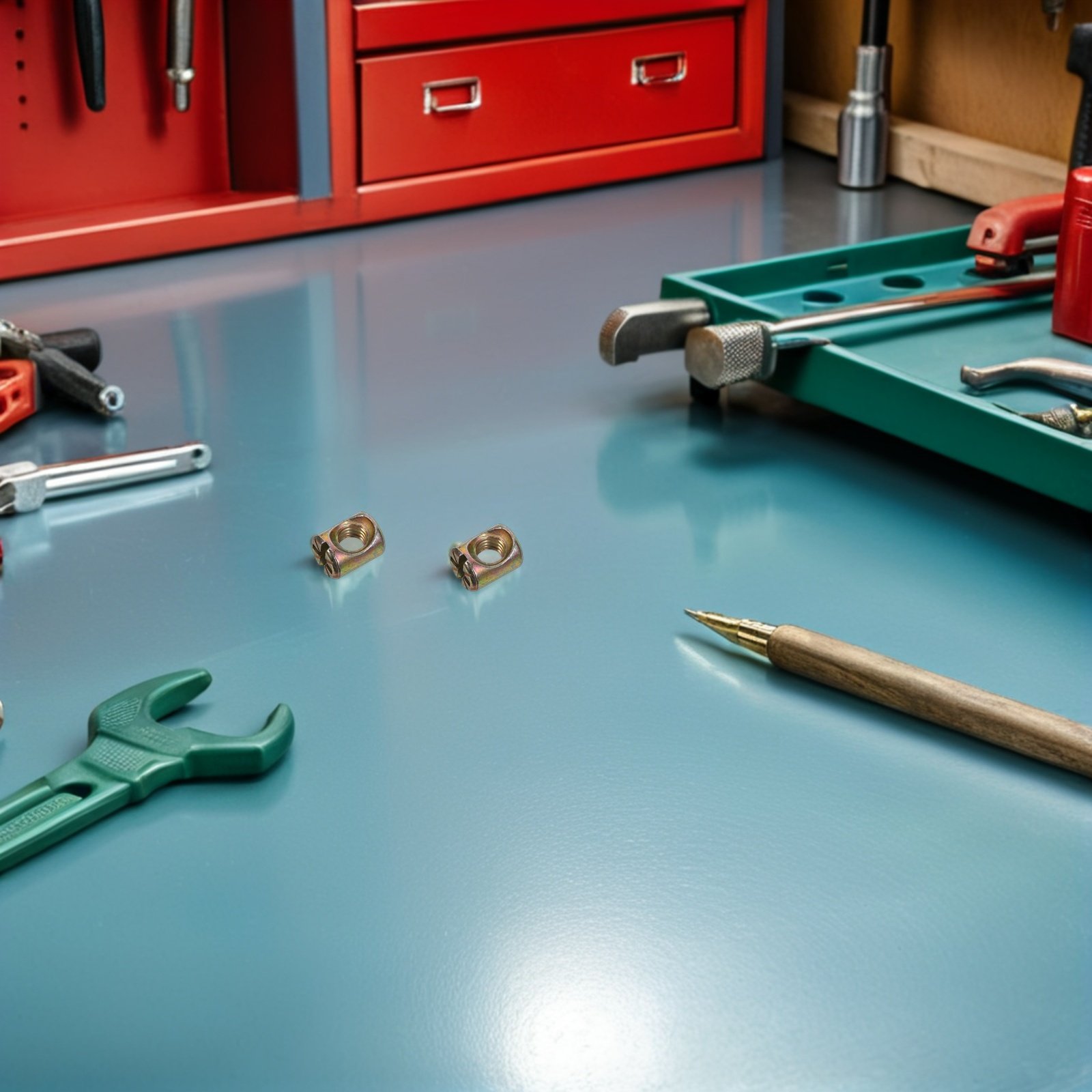 Furniture Hardware Barrel Nut - Kit de 50 Peças de Conectores