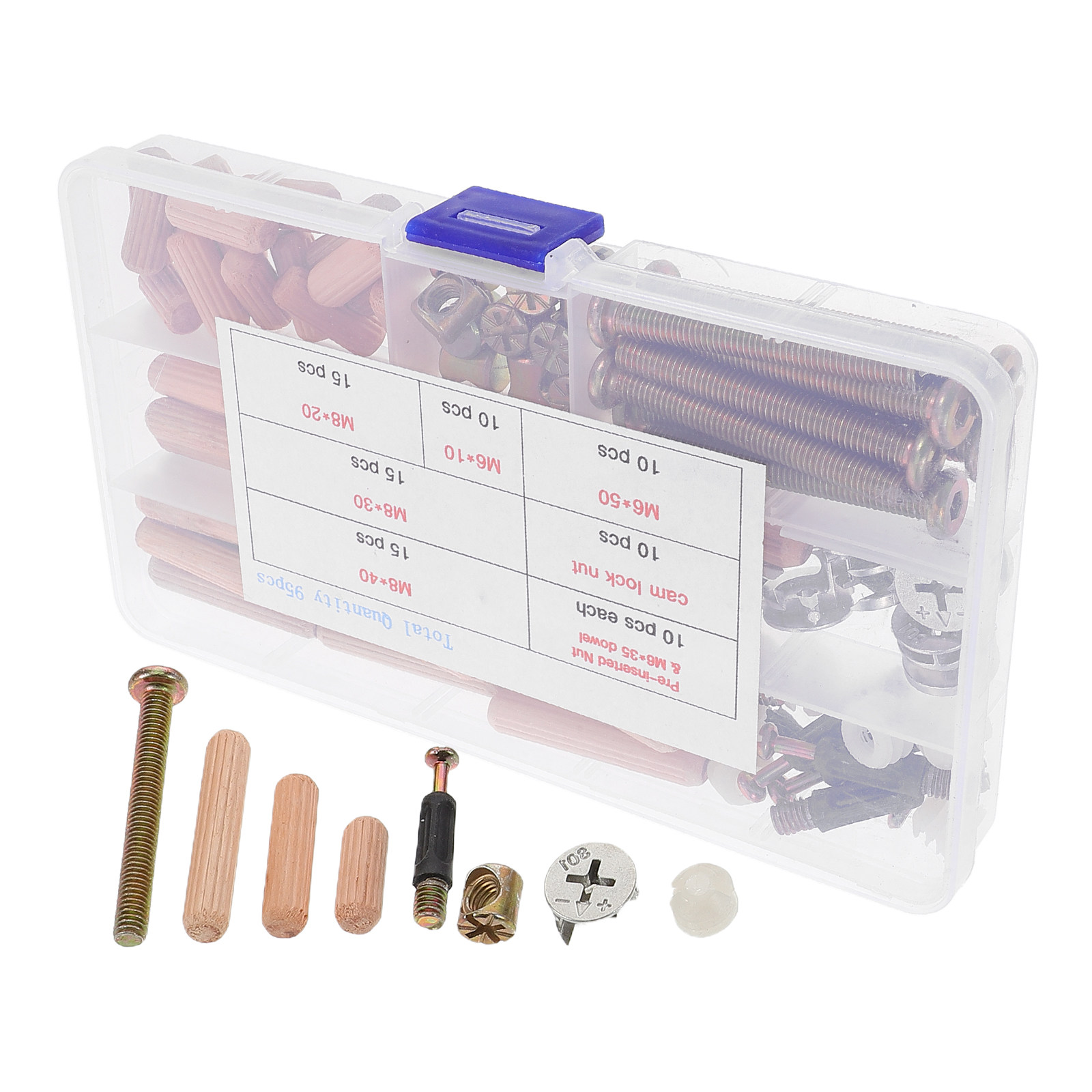 Furniture Hardware Barrel Nut - Kit de Substituição de Ferragens para