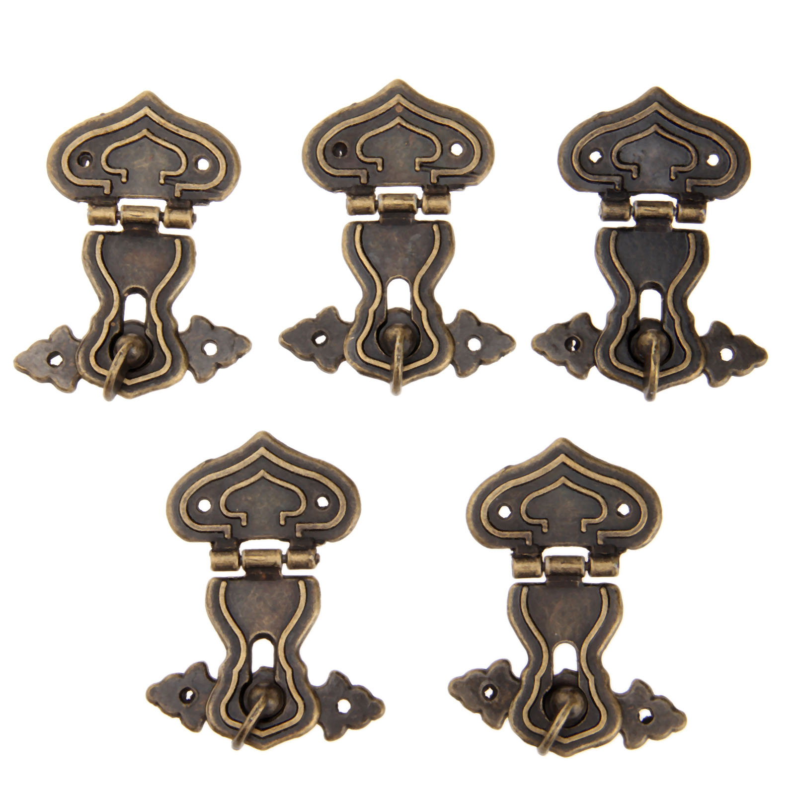 Furniture Hardware Screws - Antique Metal Lock com Parafusos, Ferrolho