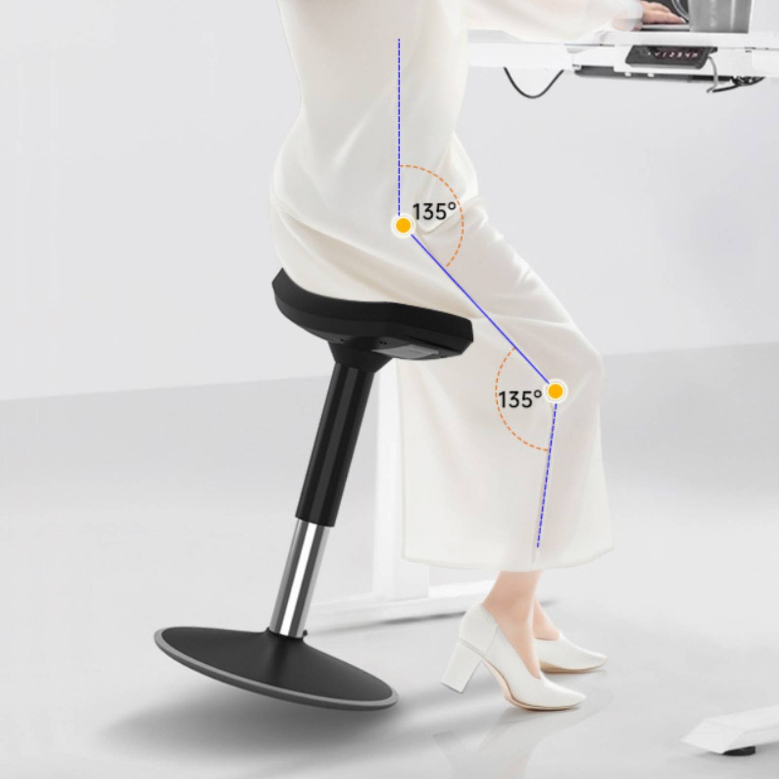 Home Furniture & Hardware Trading - Banqueta Ergonômica Confortável para Longas Horas