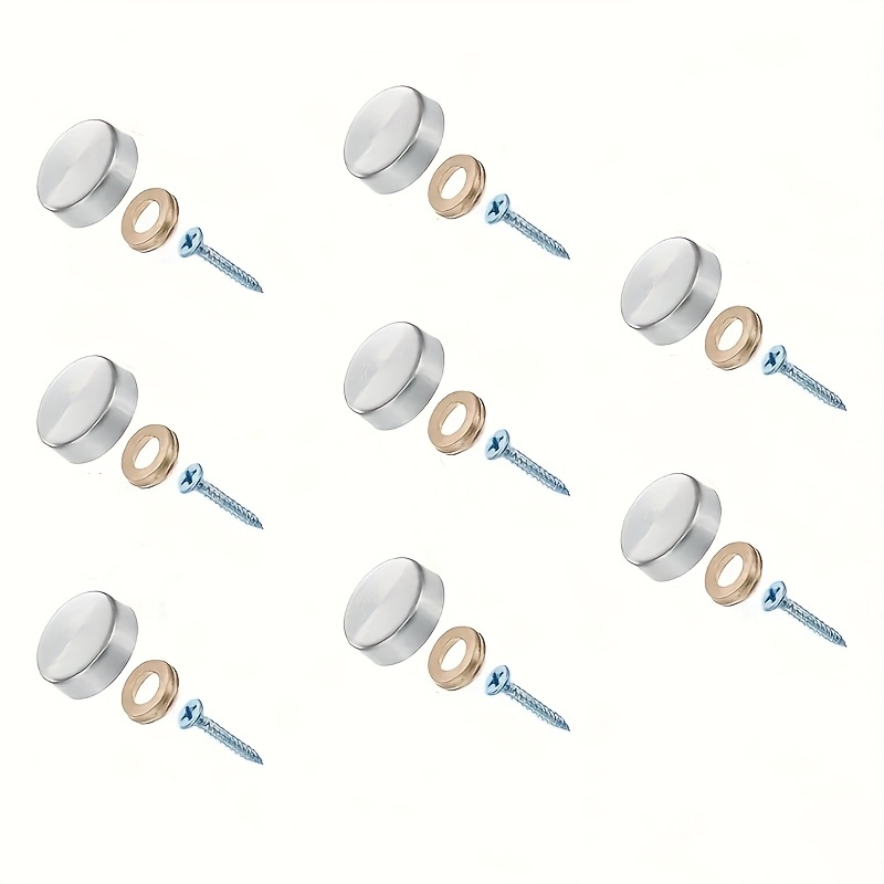 Furniture Hardware Screws - 8 peças de tampas decorativas de
