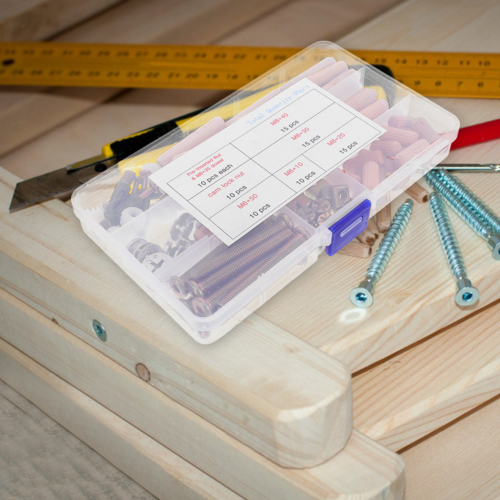 Conjunto de 95 Peças para Cone - Furniture Hardware Barrel Nut avaliação e preço