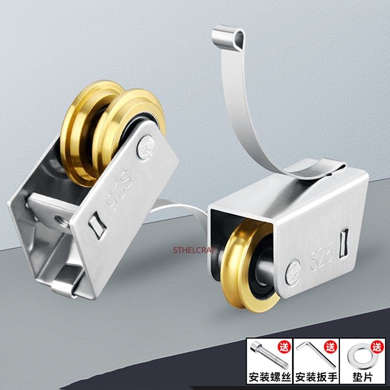 2 Peças Roldana de Aço Inoxidá - Furniture Rails Hardware avaliação e preço