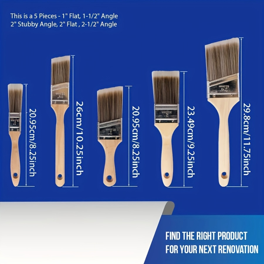 5 pçs escova de pintura de alt - Furniture Joint Hardware avaliação e preço