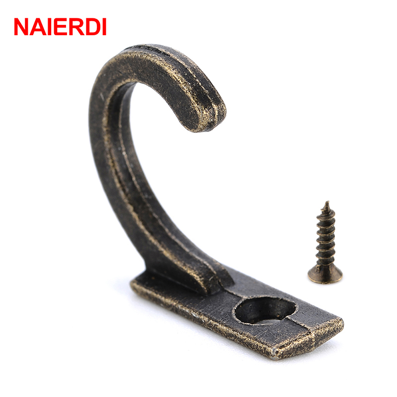 NAIERDI-Pequenos Ganchos Antig - Furniture Hardware Brackets avaliação e preço