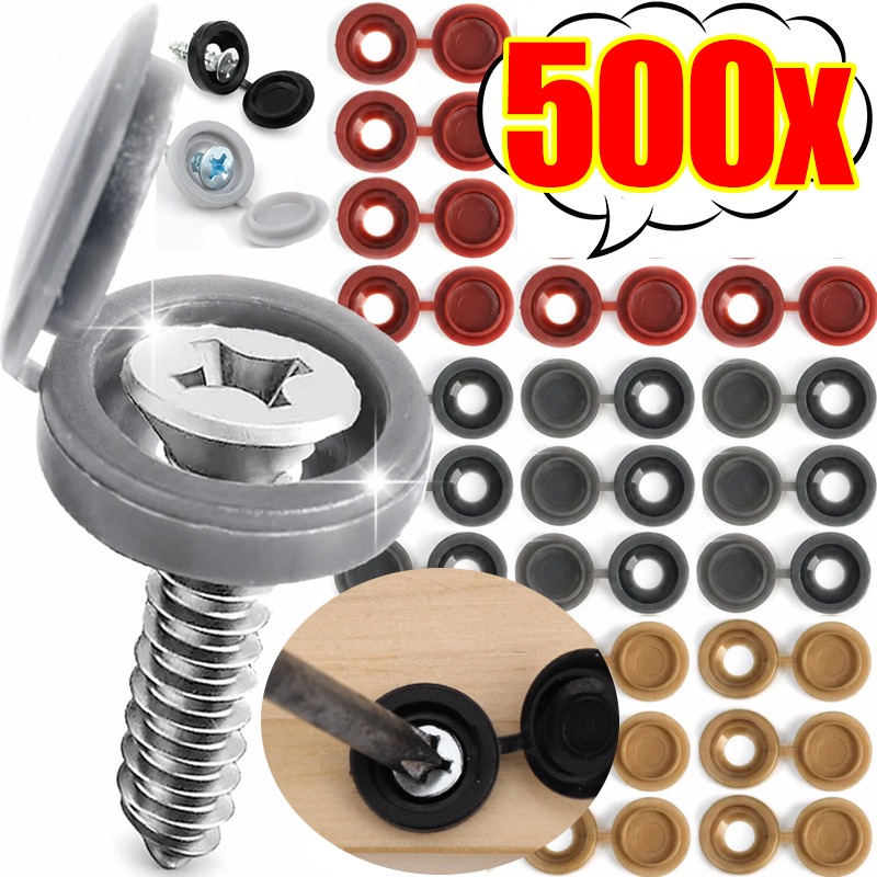 100-500 Peças Tampas Plásticas - Furniture Hardware Screws avaliação e preço
