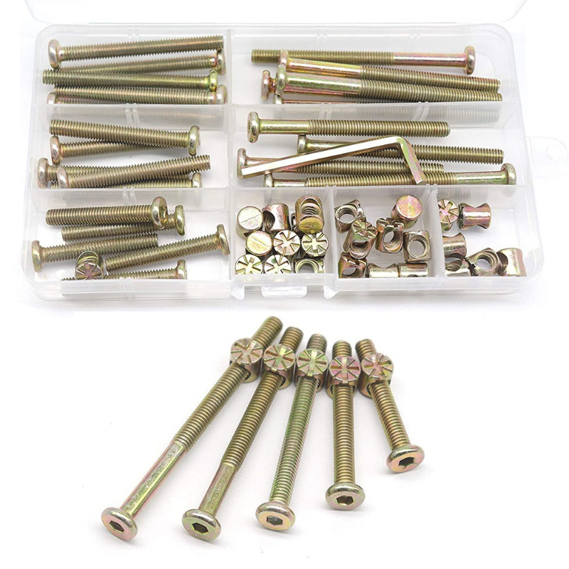 50 peças m6x40/50/60/70/80mm p - Furniture Hardware Barrel Nut avaliação e preço