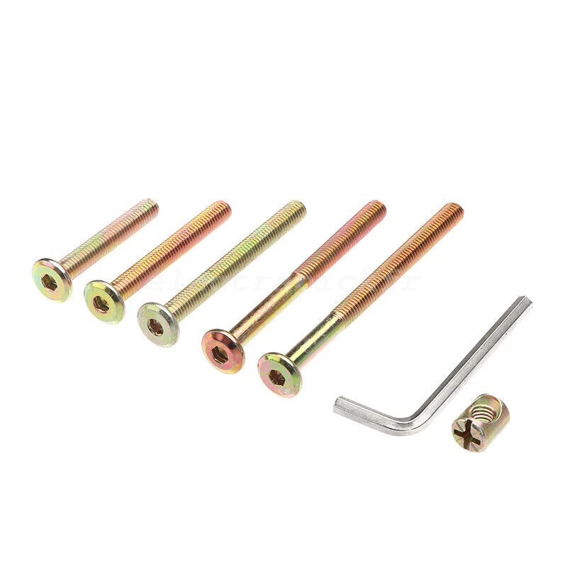 50 peças m6x40/50/60/70/80mm p - Furniture Hardware Barrel Nut avaliação e preço