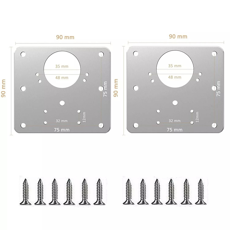 2/10 pçs conjuntos de placa de - Furniture Hardware Repair avaliação e preço