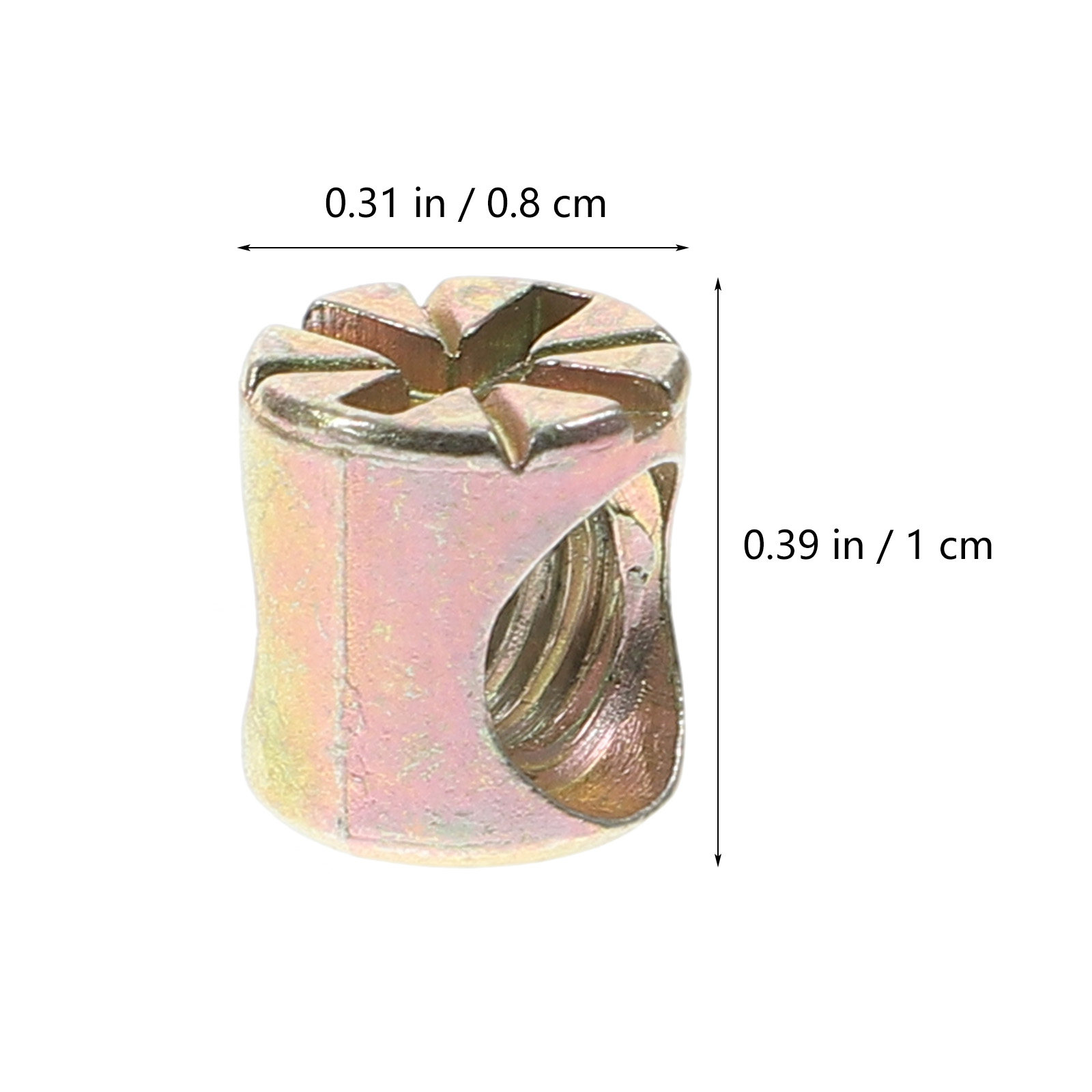 20 Peças Porcas Cilíndricas M6 - Furniture Hardware Barrel Nut avaliação e preço