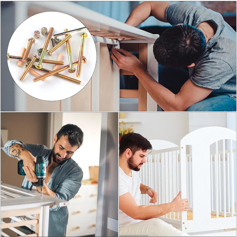 Kit de Ferragens para Cama de  - Furniture Hardware Barrel Nut avaliação e preço