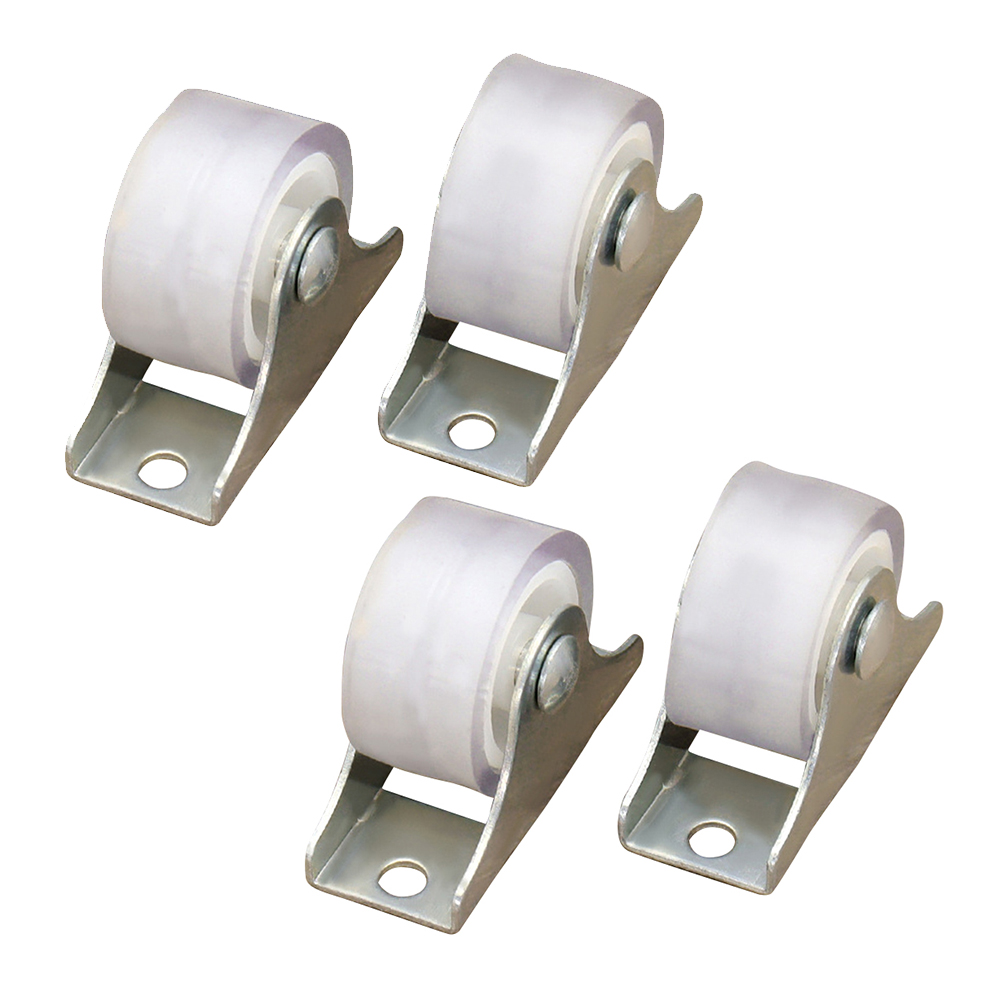 Rodízios fixos de trilho branc - Furniture Rails Hardware avaliação e preço