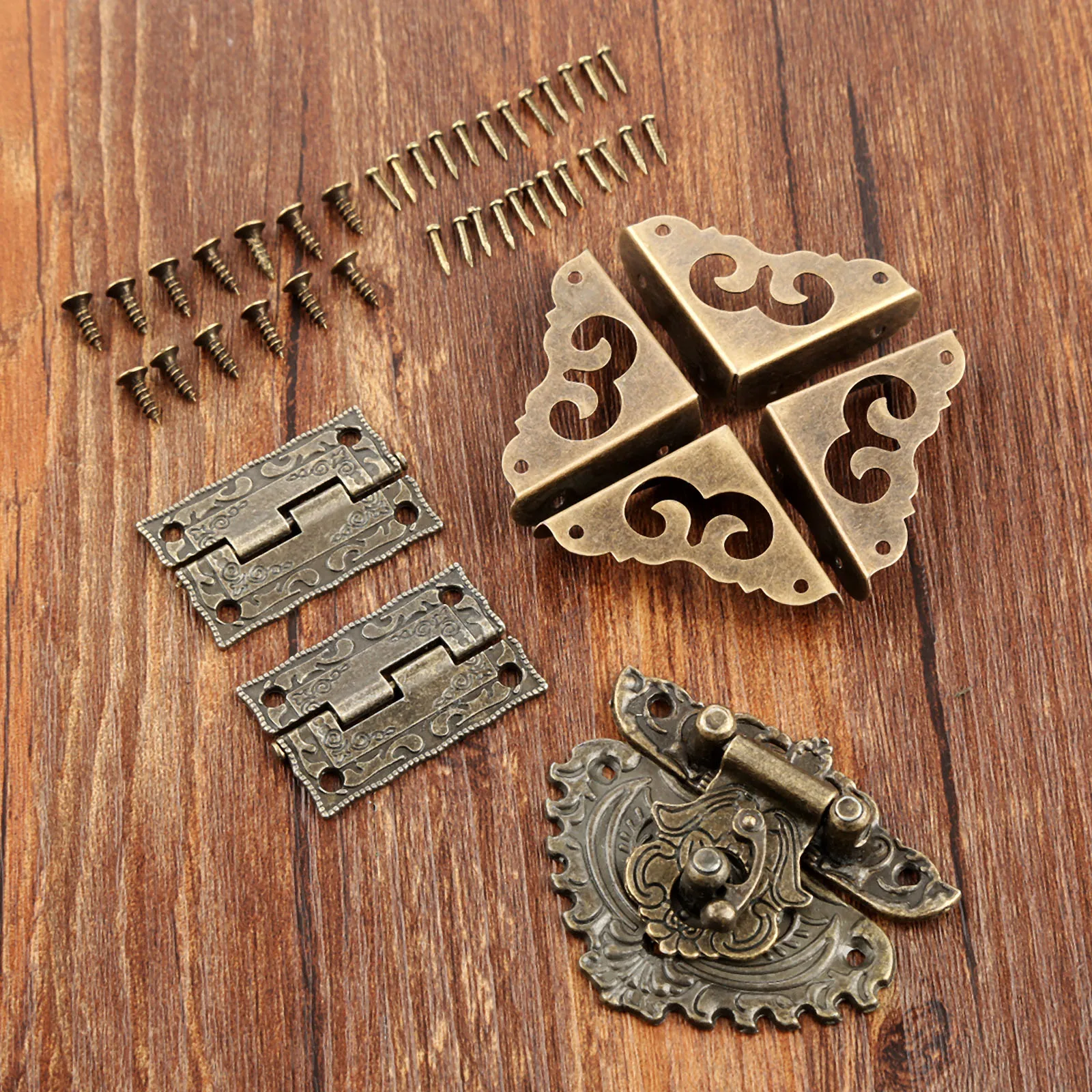 7 pçs/set bronze antigo cadead - Furniture Hardware Hinges avaliação e preço