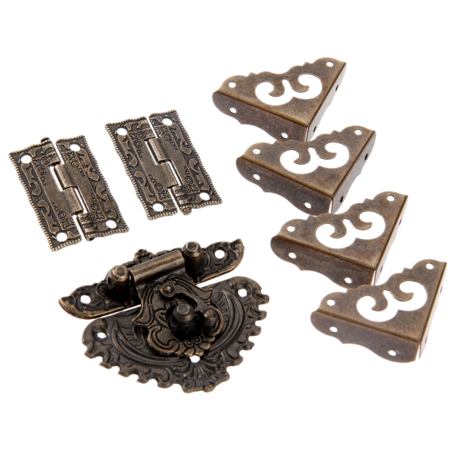 7 pçs/set bronze antigo cadead - Furniture Hardware Hinges avaliação e preço