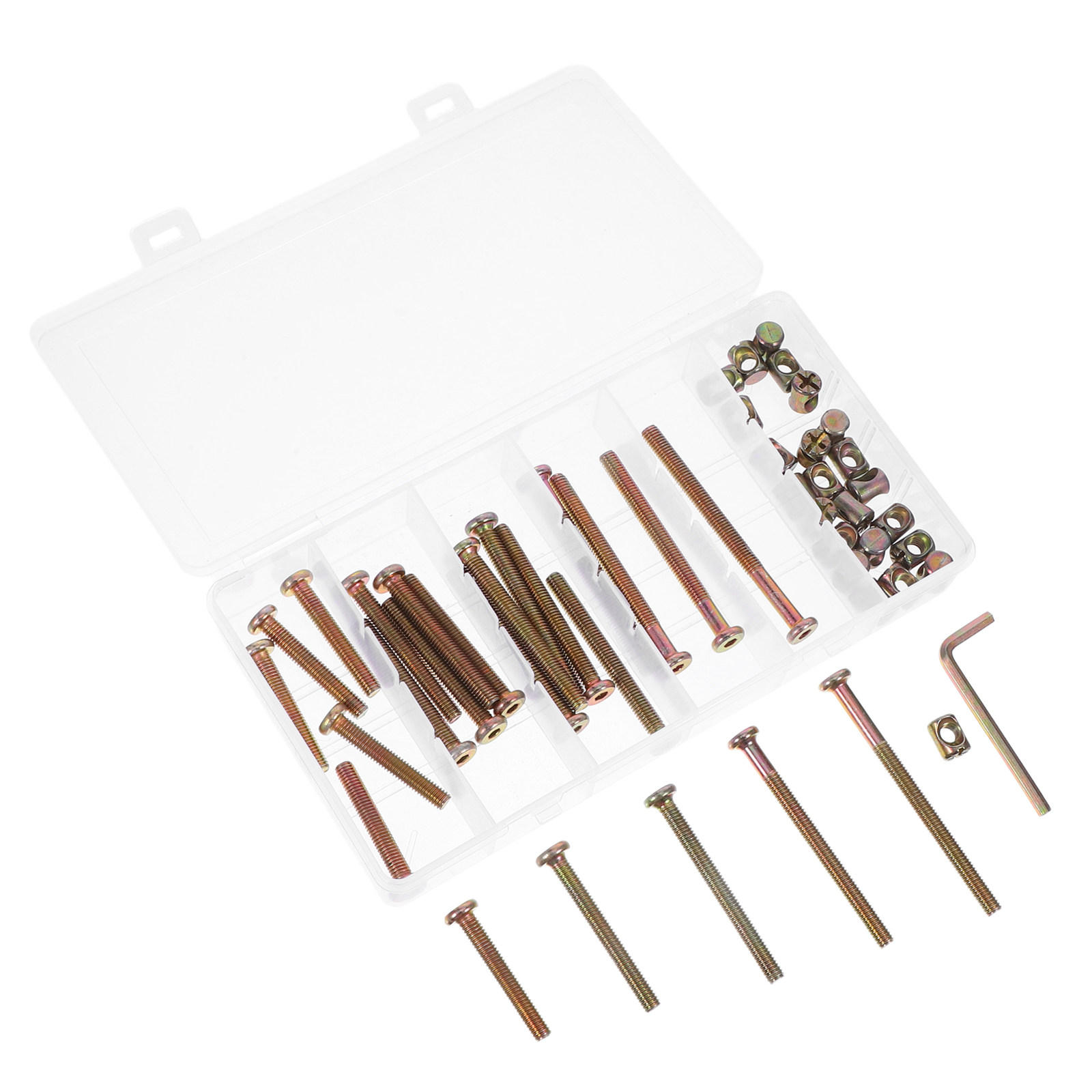 Kit de 49 Peças de Parafusos S - Furniture Hardware Barrel Nut avaliação e preço