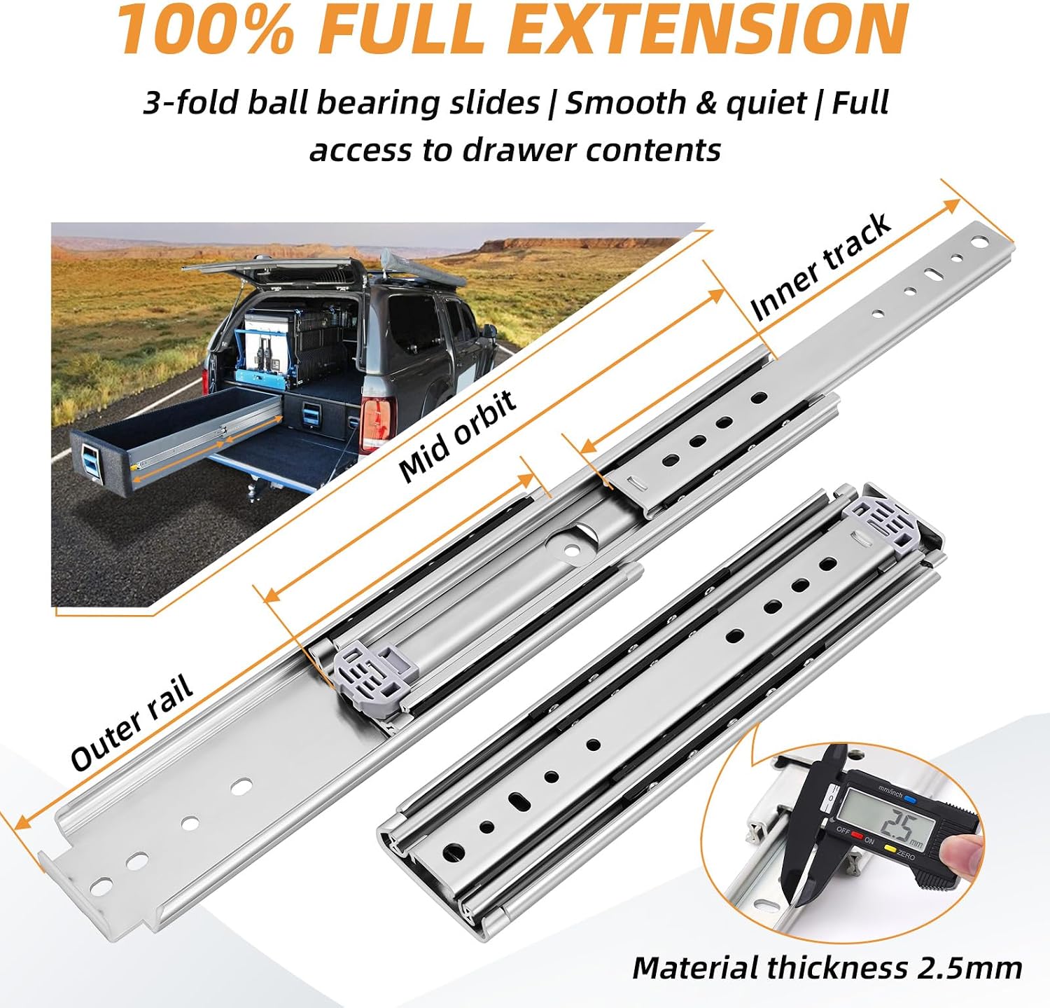 Corrediças de Gaveta Industria - Drawer Slide Pair avaliação e preço