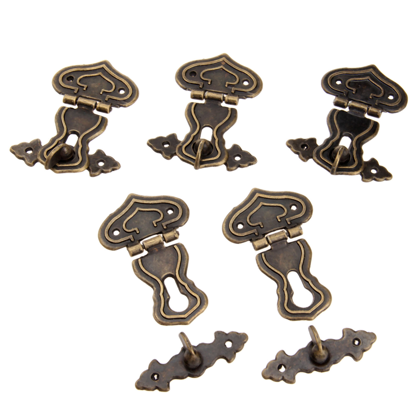 Antique Metal Lock com Parafus - Furniture Hardware Screws avaliação e preço