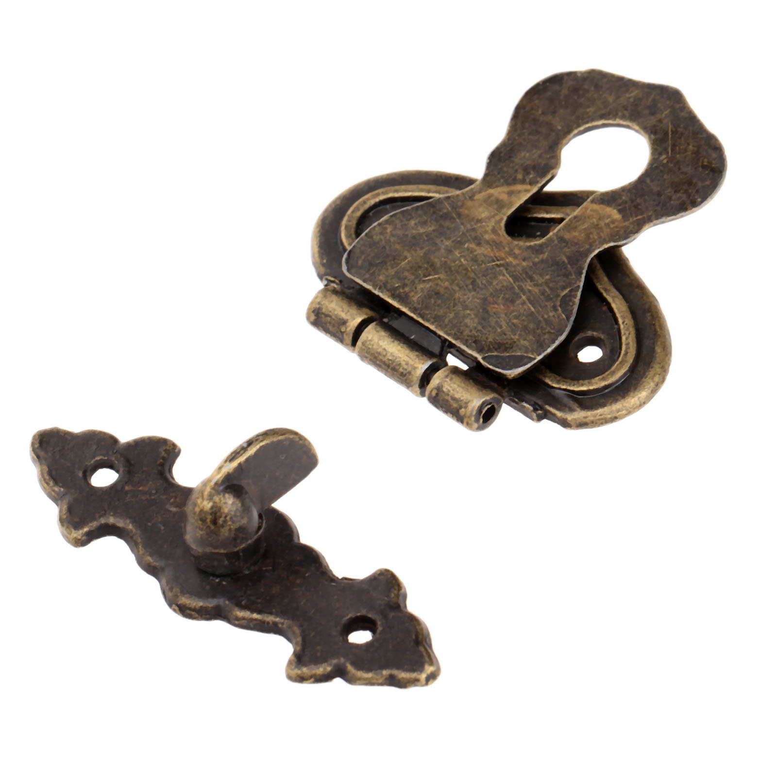 Antique Metal Lock com Parafus - Furniture Hardware Screws avaliação e preço