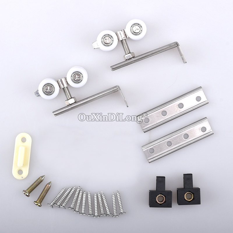 Novo 2 pçs rolos de porta desl - Furniture Hardware Brands avaliação e preço