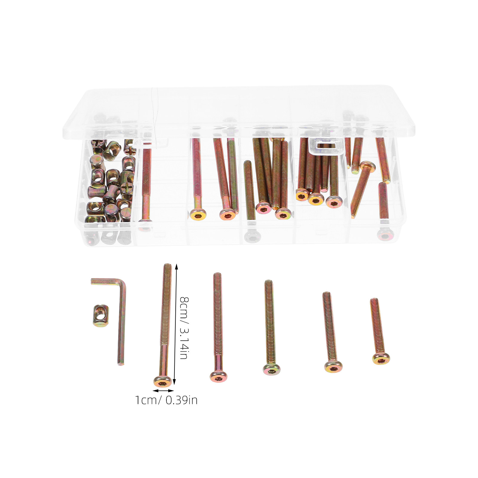 Conjunto de 49 Peças de Parafu - Furniture Hardware Barrel Nut avaliação e preço