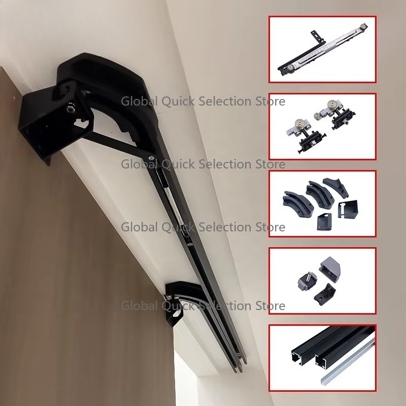 Sistema de Porta Deslizante Em - Furniture Rails Hardware avaliação e preço