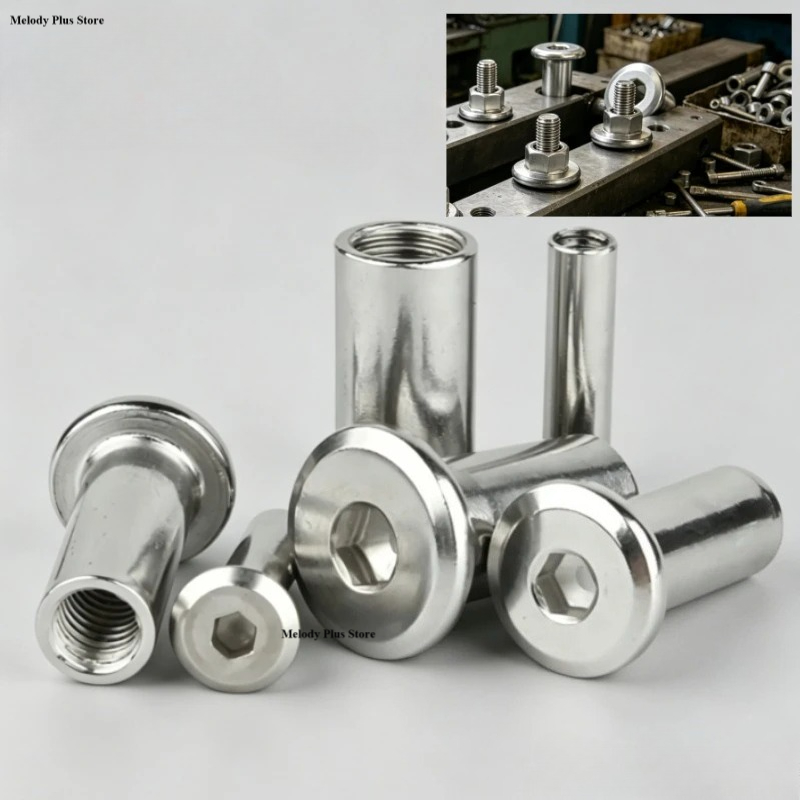 Porca de Manga Longa M3 M4 M5  - Furniture Hardware Barrel Nut avaliação e preço