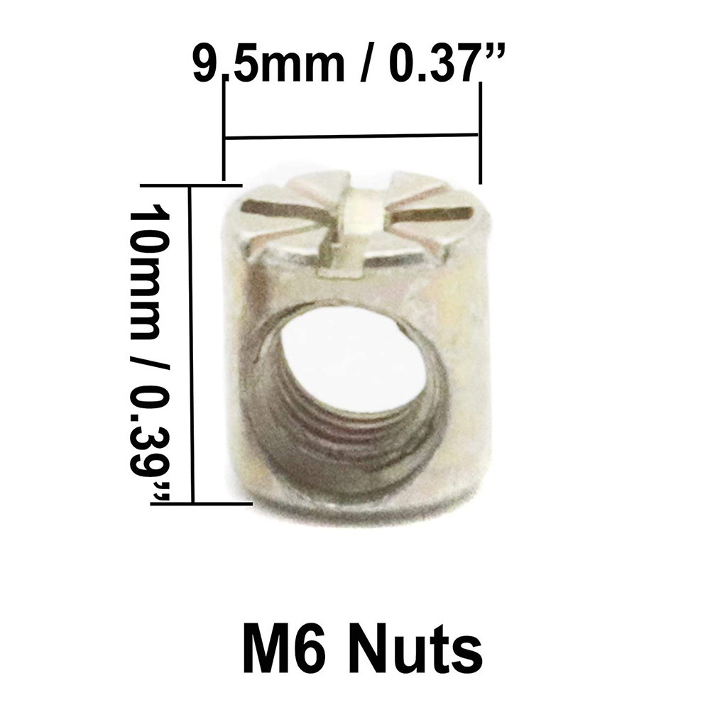 Parafusos Sextavados M6 com Po - Furniture Hardware Barrel Nut avaliação e preço