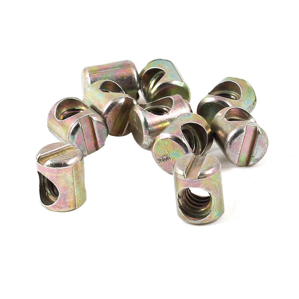 100 peças de Porcas de Barril  - Furniture Hardware Barrel Nut avaliação e preço