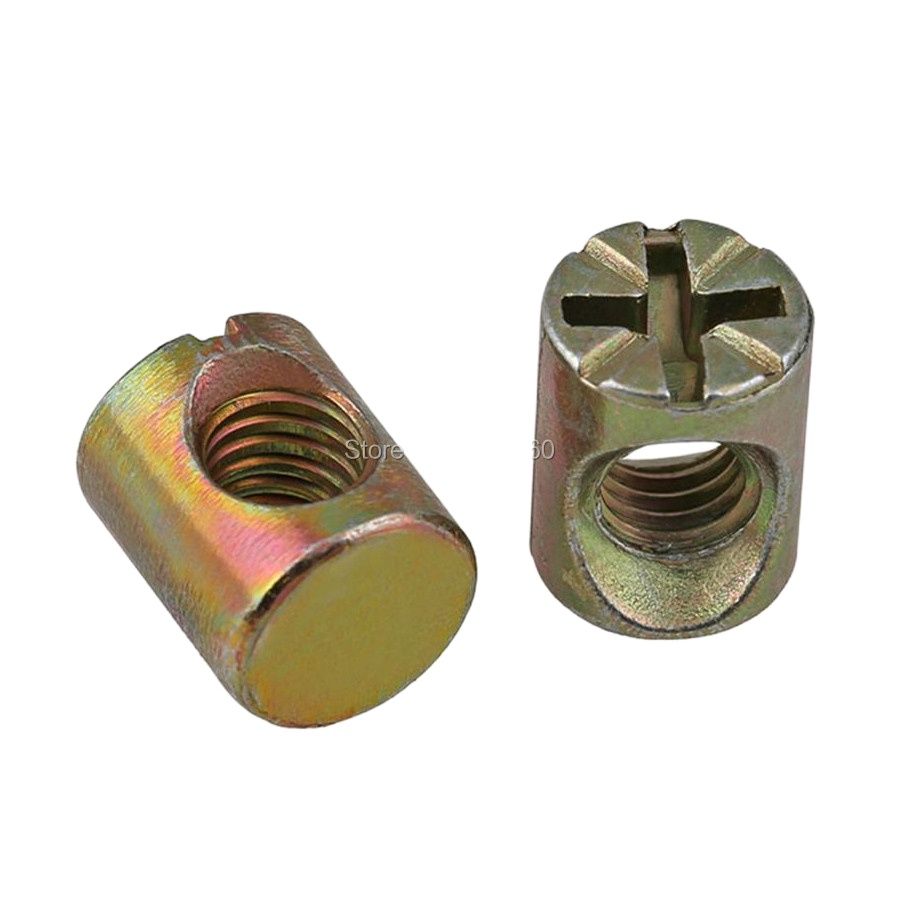 100 peças de Porcas de Barril  - Furniture Hardware Barrel Nut avaliação e preço