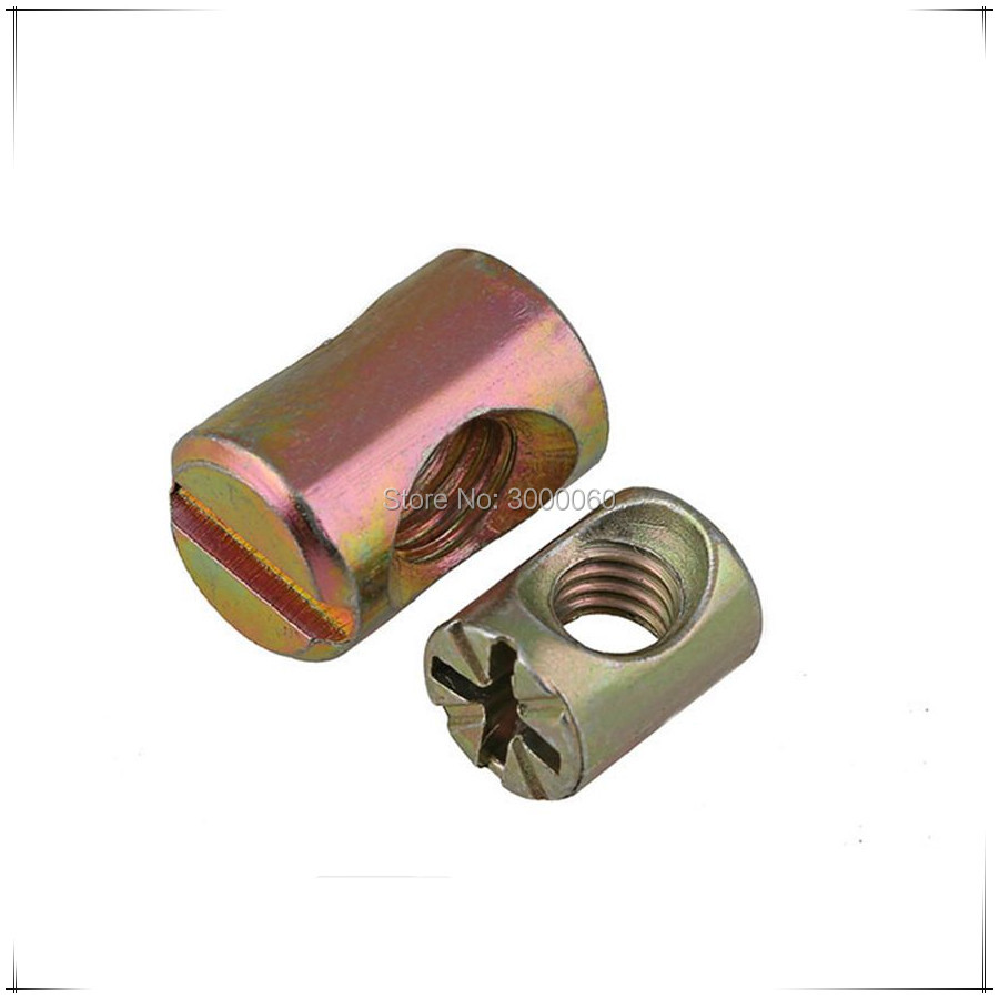 100 peças de Porcas de Barril  - Furniture Hardware Barrel Nut avaliação e preço