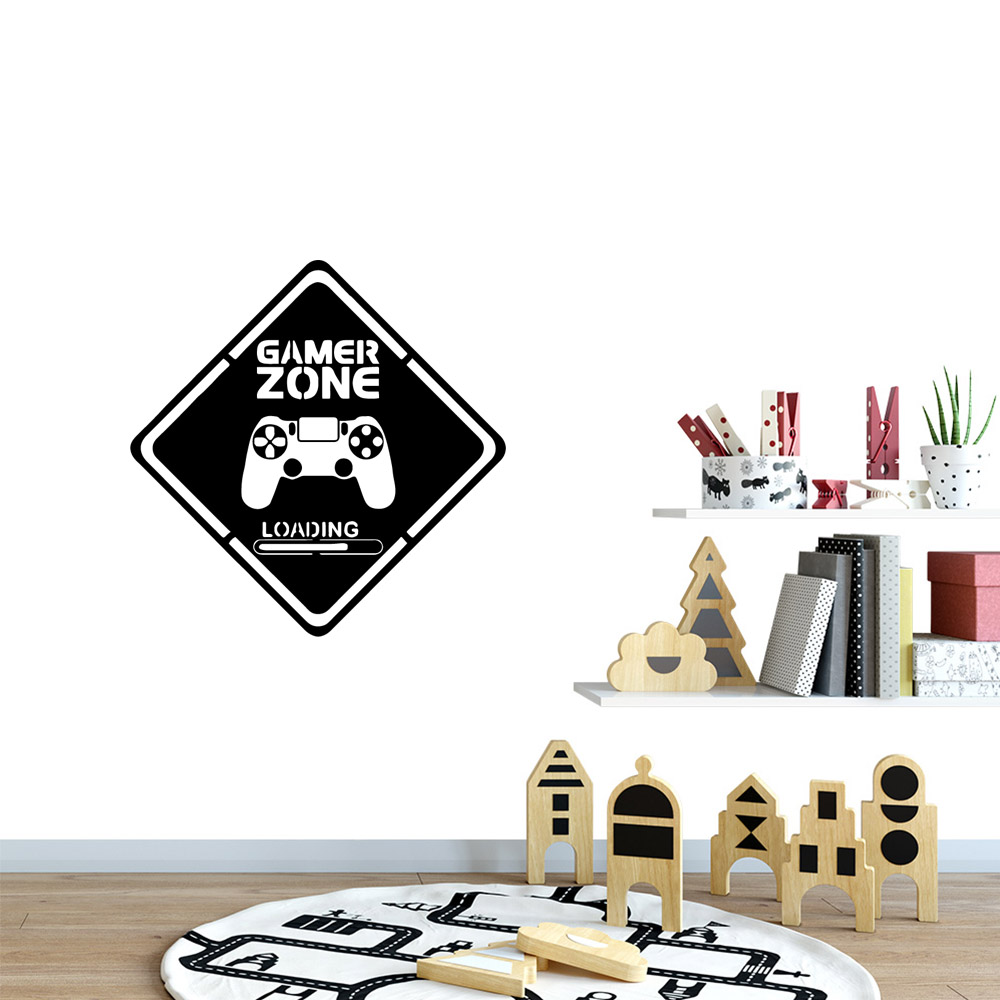 1pc gamer arte da parede decal - Furniture Joint Hardware avaliação e preço