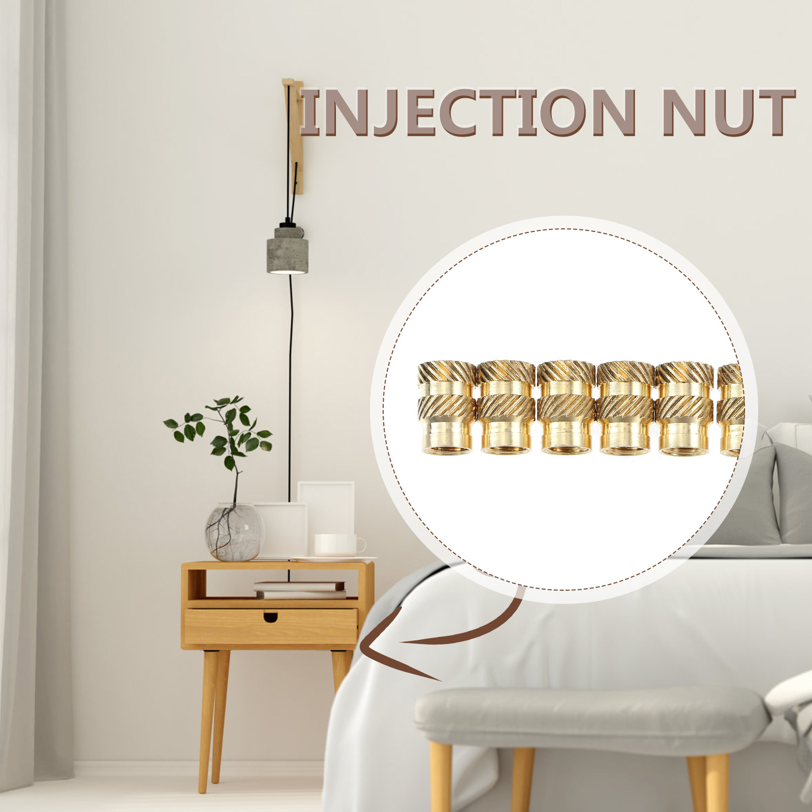 20 Peças de Porcas de Inserção - Furniture Hardware Barrel Nut avaliação e preço