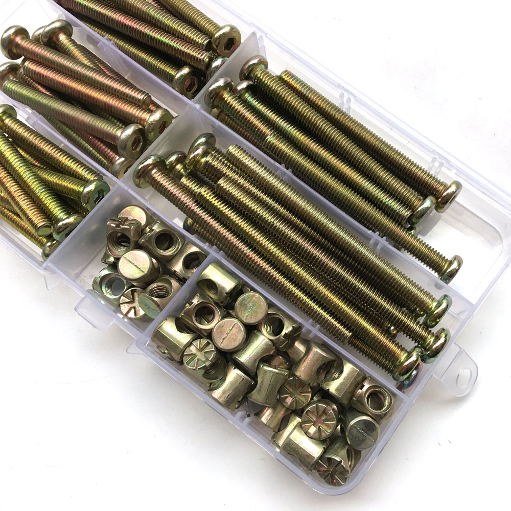 100 pçs m6 barril passador por - Furniture Hardware Barrel Nut avaliação e preço