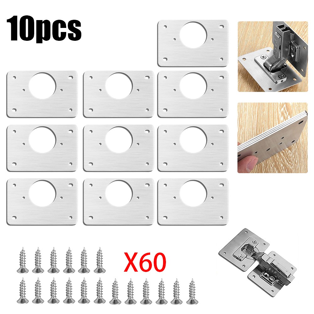 1/2/4/10 pçs placa de reparo d - Furniture Hardware Repair avaliação e preço